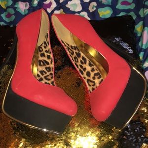 Red and Black Heels